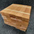 1536871-8 Massiv Fiskbens-/enstavsparkett Mahogny 300x60x10 mm (ca 120,24 kvm)