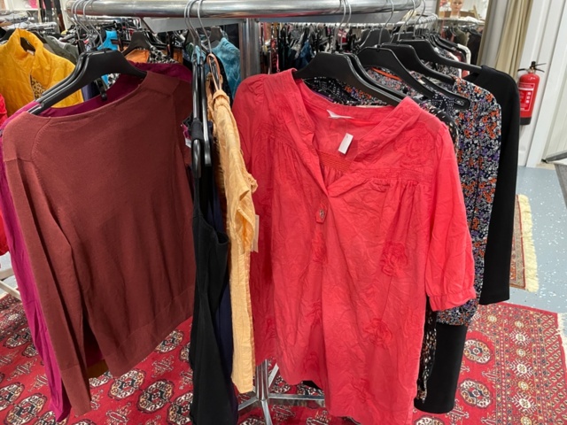 1536901-2 Clothes on clothes rack