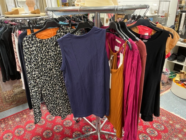 1536901-3 Clothes on clothes rack