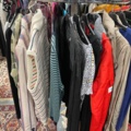 1536902-3 Clothes on rack including rack