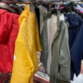 1536902-6 Clothes on rack including rack