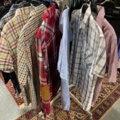 1536903-3 Clothes on clothes rack including stand