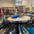 1536904-1 Clothes on clothes rack including stand
