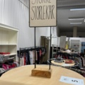 1536905-1 Clothes on clothes rack including stand