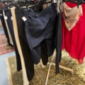 1536905-3 Clothes on clothes rack including stand