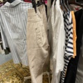 1536905-7 Clothes on clothes rack including stand
