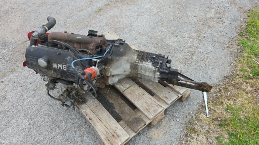 1535808-17 BMW m10 2.0, 1973, topp e12, växellåda Getrag 242