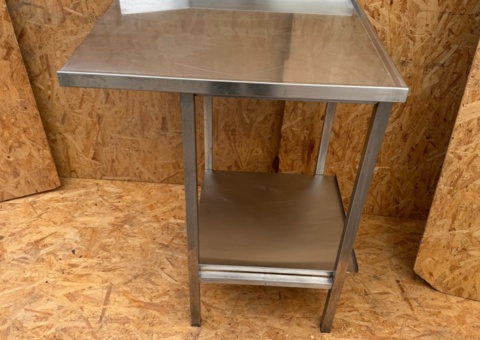 Stainless steel dishwasher loading bench