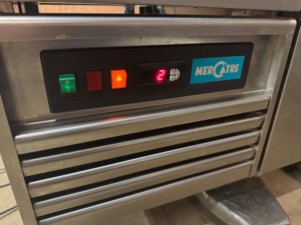 1405895-2 Mercatus refrigerated counter in stainless steel