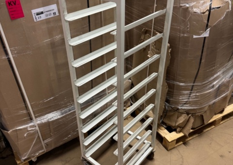 Tray trolley white
