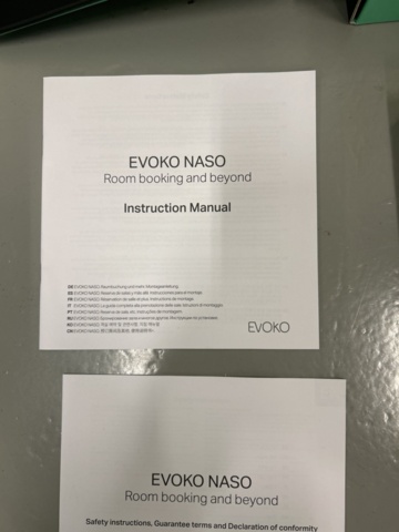 1521798-3 Booking panel with accessories - Evoko Naso