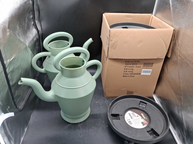 Trädgårdstillbehör - Grow, krukkvagn Ø33 cm, vattenkanna 9,5 l