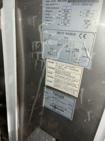1528556-7 Refrigerated counter Tefcold CK7310