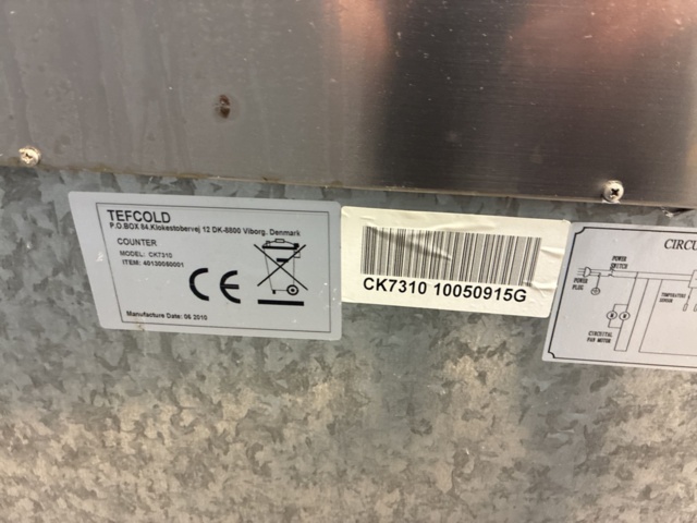 1528556-21 Refrigerated counter Tefcold CK7310