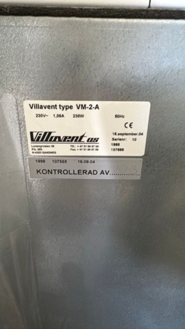1532623-2 Villavent VM-2-A