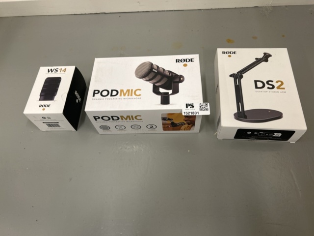 1521801-1 Mikrofon med tillbehör - RØDE PodMic