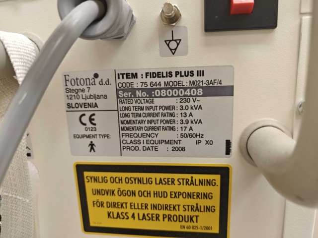 1400733-5 Dentallaser - Fotona AT Fidelis / Fidelis Plus III -2008