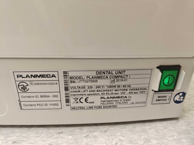 1400734-10 Tandläkarunit med utrustning - Planmeca Compact i -2018