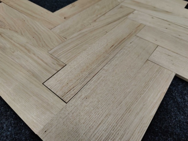 1537336-6 Solid herringbone/single-strip parquet Oak Bjelin Rustic 300x60x10 mm (approx. 151.20 sq m)