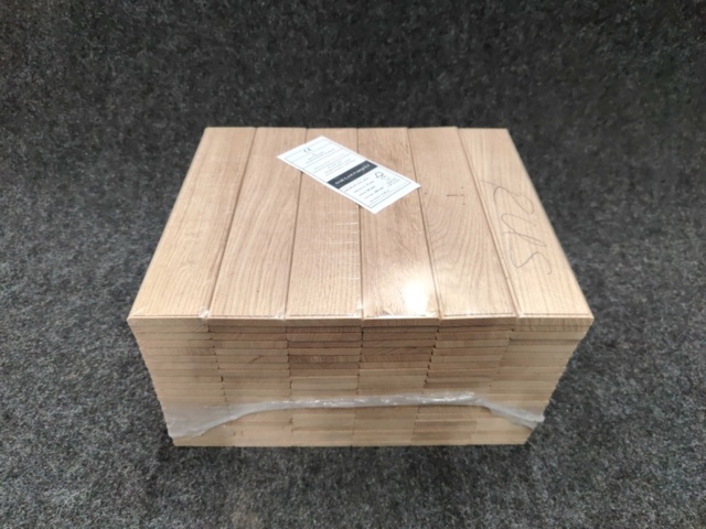 1537336-8 Solid herringbone/single-strip parquet Oak Bjelin Rustic 300x60x10 mm (approx. 151.20 sq m)