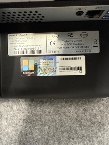 1535478-4 Kassasystem - TruePOS B15 Sport i5 -2024