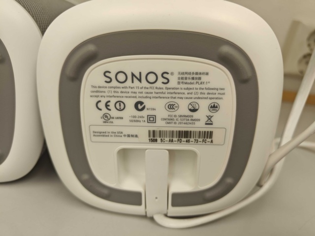 1400742-6 Högtalare 2 st - Sonos PLAY:1