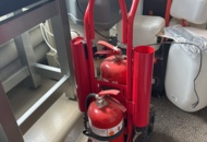 1521828 Powder extinguisher 2 pcs with trolley
