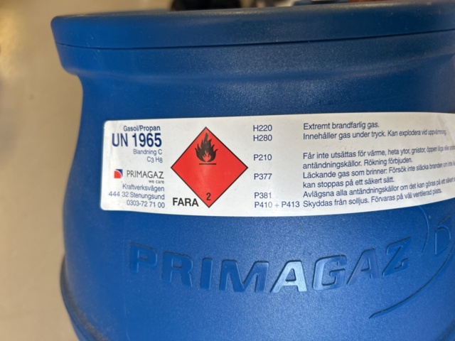 1521843-4 Gasol-/Propanflaska - Primagaz