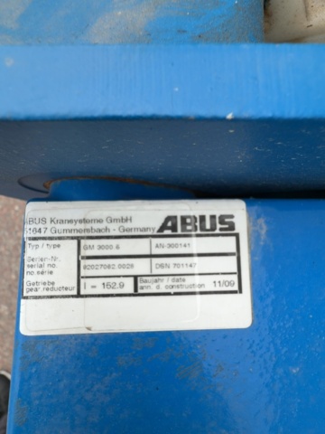 1529751-23 Traverskran med telfer och radiostyrning - ABUS ELV - 2009