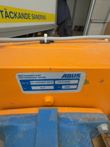 1529751-31 Traverskran med telfer och radiostyrning - ABUS ELV - 2009