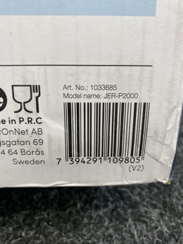 1527199-3 Juicer Andersson JER-P2000
