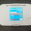 1537139-2 Strandkorgar - Holiday Fritid, med stativ, 45x29x21 cm