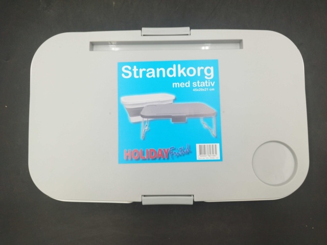 1537139-2 Strandkorgar - Holiday Fritid, med stativ, 45x29x21 cm