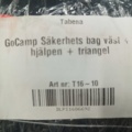 1537140-4 Säkerhetskit bil - GoCamp, RFX Care, reflexväst, första hjälpen, varningstriangel