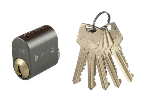 Cylinder 9 st förpackningar - Millers, Grafit, oval mässing