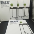 1537143-2 Sidobord - 4 st, DAY, svart metall, Ø38 H50 cm
