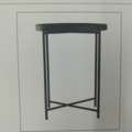 1537143-4 Sidobord - 4 st, DAY, svart metall, Ø38 H50 cm