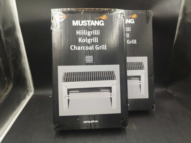 1537144-2 Kolgrill - 2 st, Mustang, rostfritt stål, 43,5 x 25,5 cm