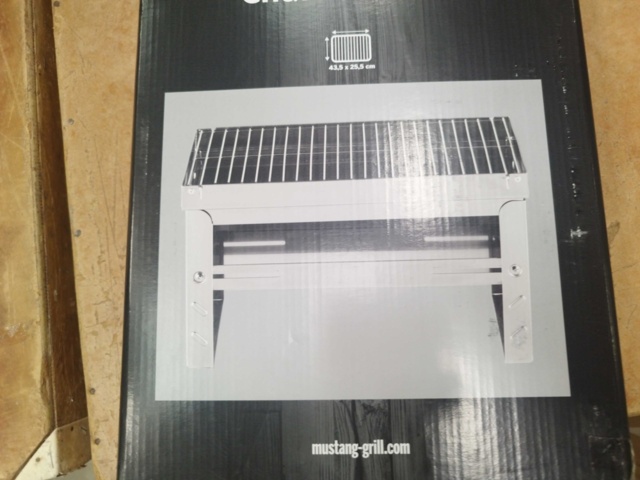 1537144-3 Kolgrill - 2 st, Mustang, rostfritt stål, 43,5 x 25,5 cm