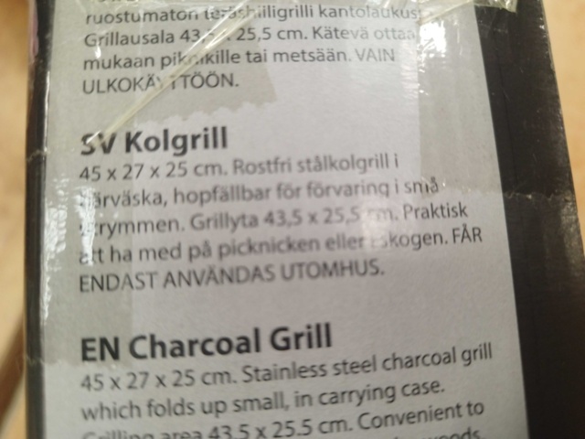 1537144-4 Kolgrill - 2 st, Mustang, rostfritt stål, 43,5 x 25,5 cm