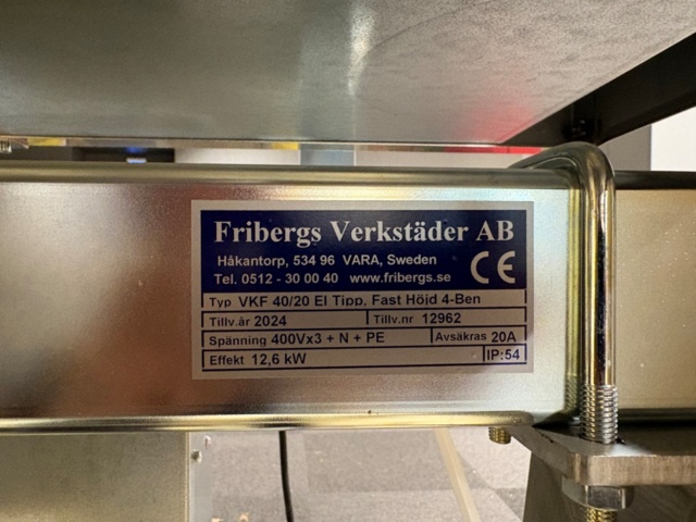 1535781-13 Stekbord med lock - Fribergs Verkstäder VKF 40/20 -2024