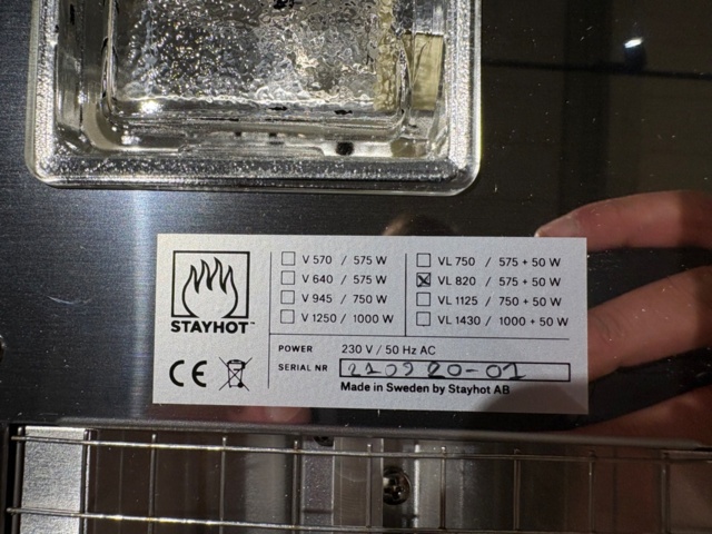 1535786-6 Ny/oanvänd värmelist - Stayhot VL820