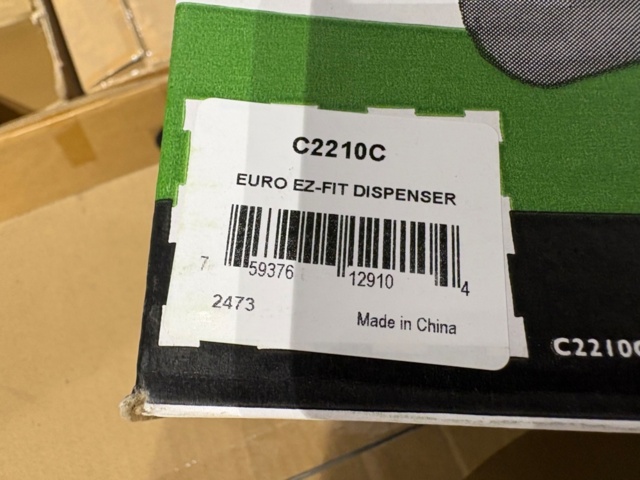 1535791-4 Nya Muggdispenser - San Jamar Euro EZ-Fit C2210C - 20 st