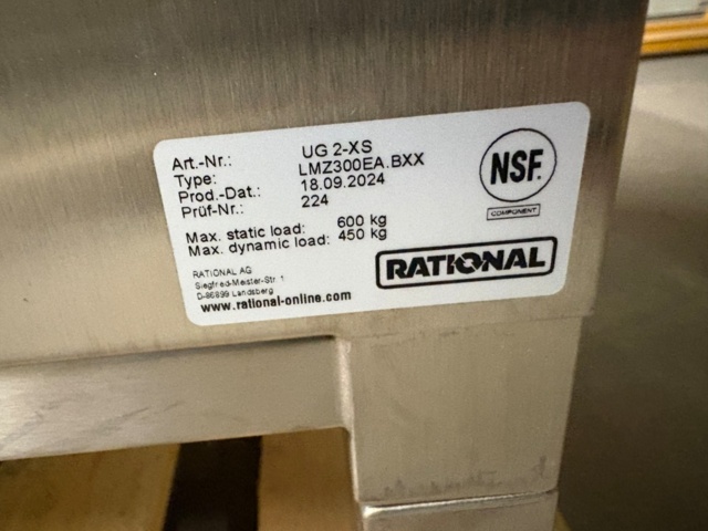 1535818-7 Ugnsstativ med utdragshyllor - Rational UG 2-XS - 2024