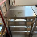1535824-5 Rostfria stativ med hyllplan - 3 st