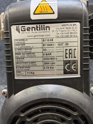 1538206-4 Luftkompressor MFT Gentilin B110/05