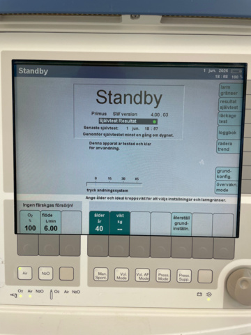 1453349-27 Anesthesia workstation with accessories - Dräger Primus