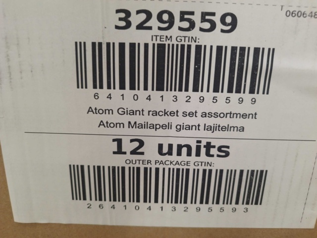 1537154-3 Racket game, 12 pcs - Atom, Giant