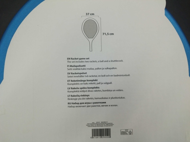 1537154-6 Racket game, 12 pcs - Atom, Giant