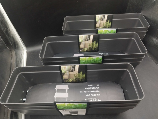 1537155-6 Trädgårdslåda, 3 x 3-pack - 4Living, balkongodling